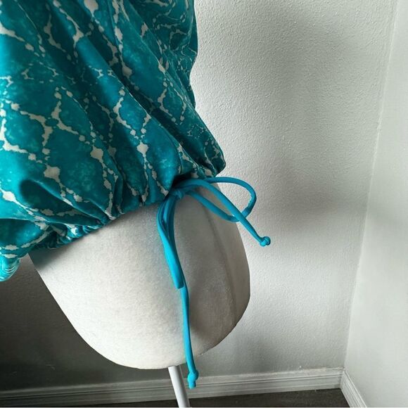 Ocean Avenue Swimwear Tankini Turquoise Blue White SZ M - Picture 10 of 15
